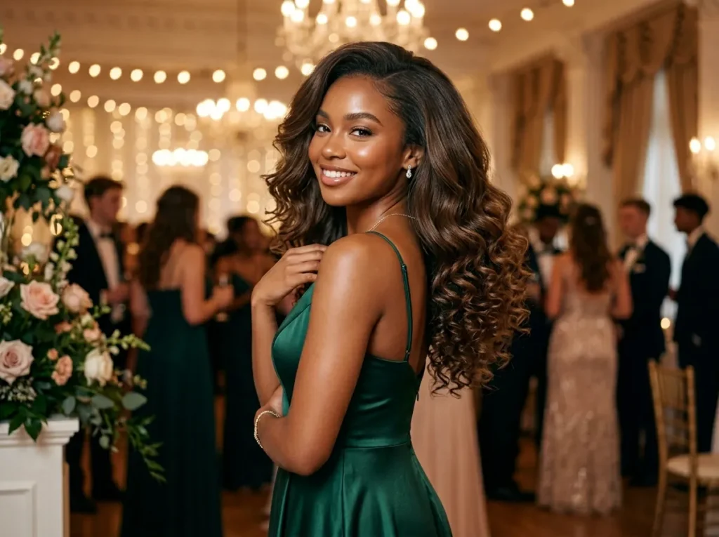 Curly Hair with Volume Ends