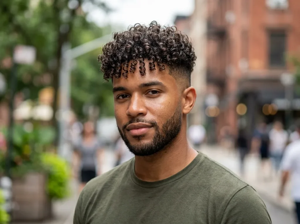Curly Top with Fade