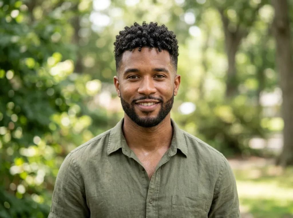 Curly Top with Short Beard