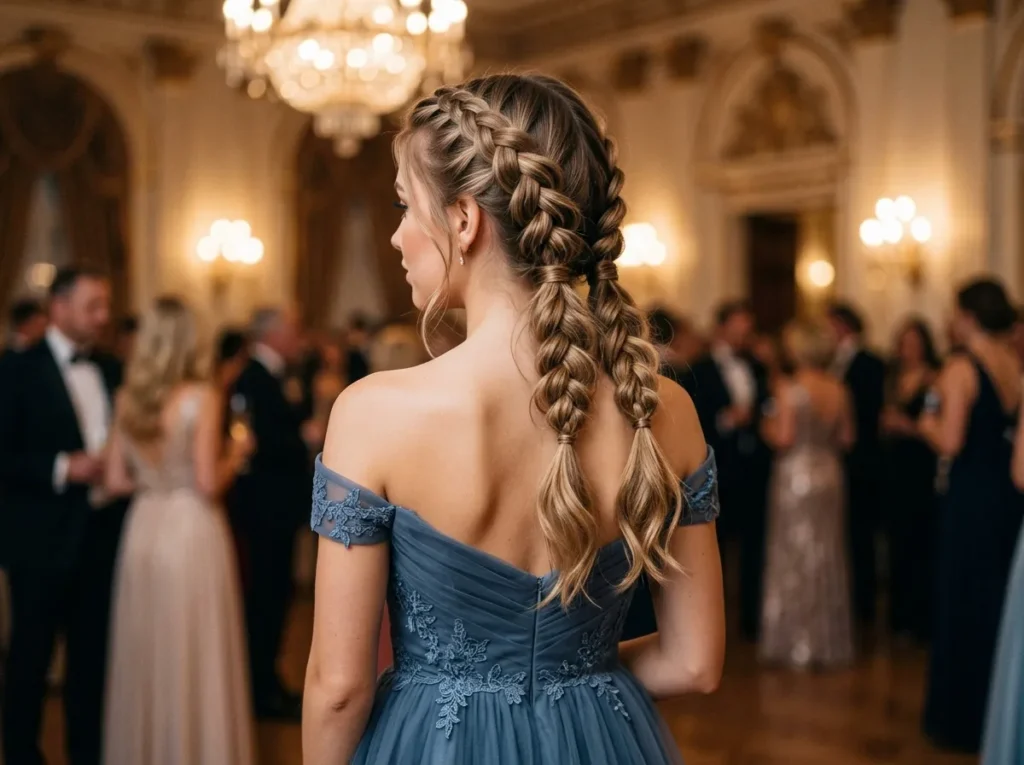 Double Dutch Braids (Loose Finish)