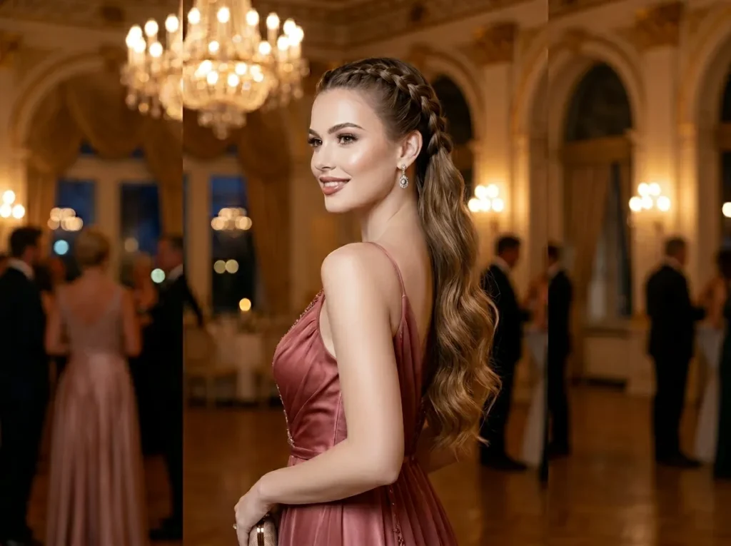 Dutch Braid with Loose Ends