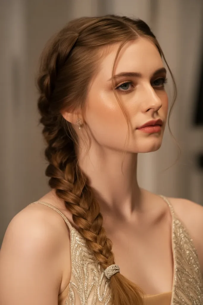 Fishtail Braided Low Bun