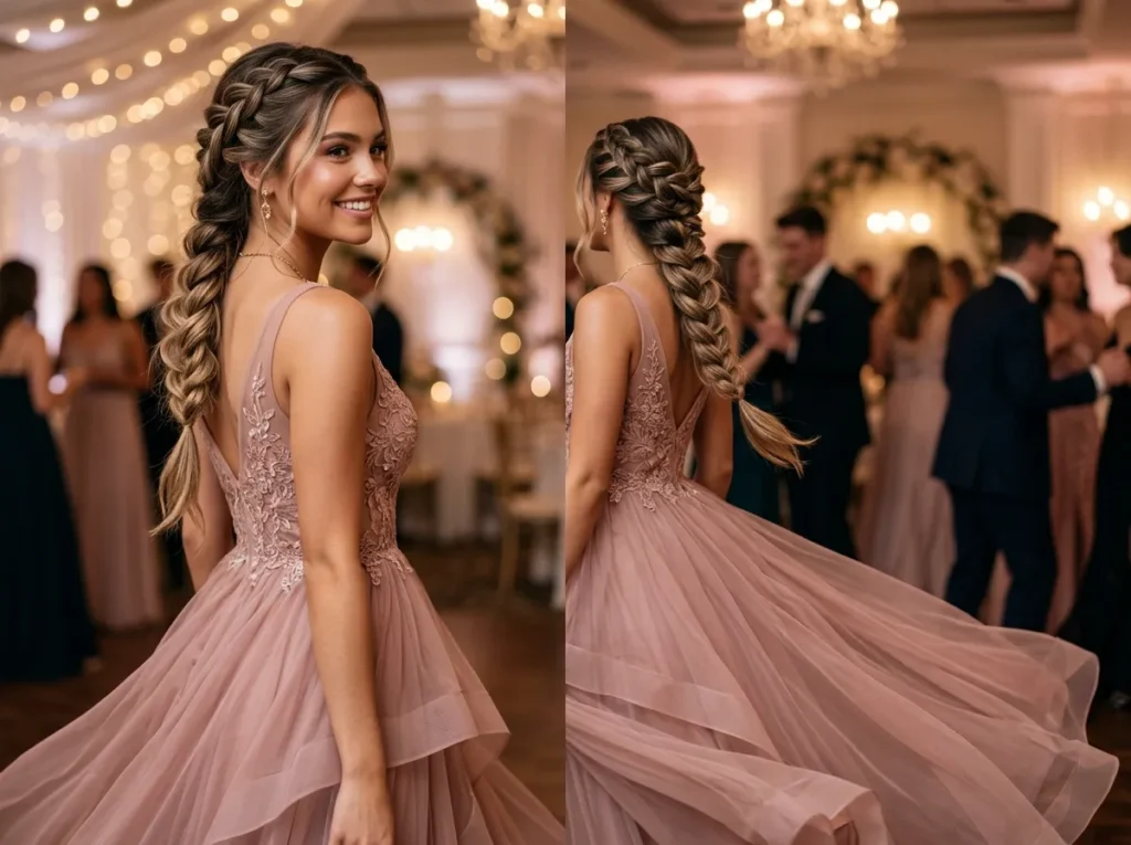 French Braid with Layered Texture
