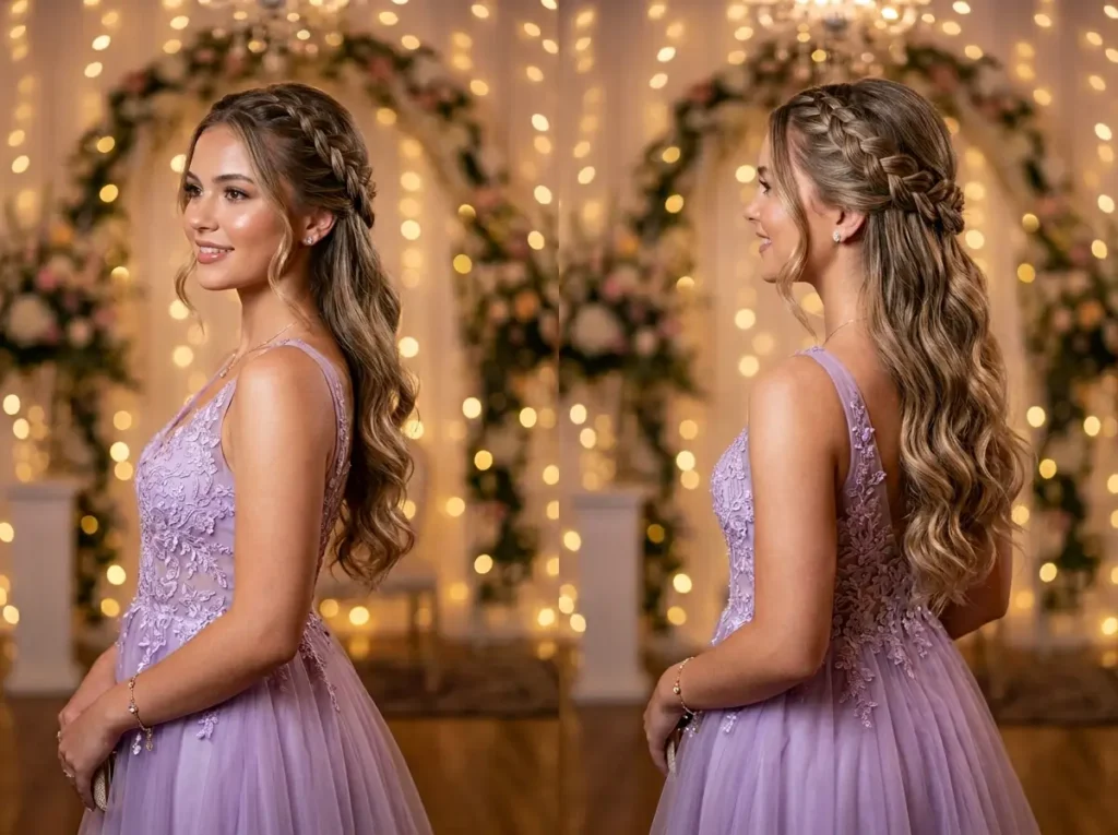 French Braid with Loose Waves