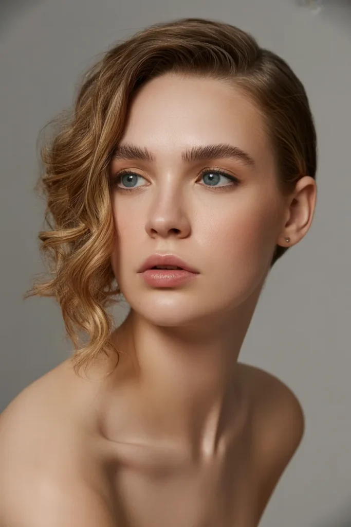 Glam Side Swept Curls