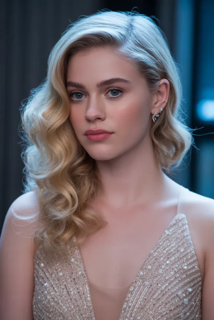 Glam Side-Swept Waves