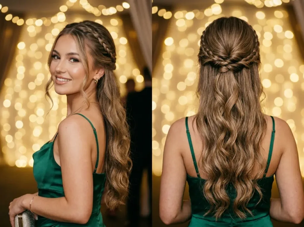 Half Up Braided Detail