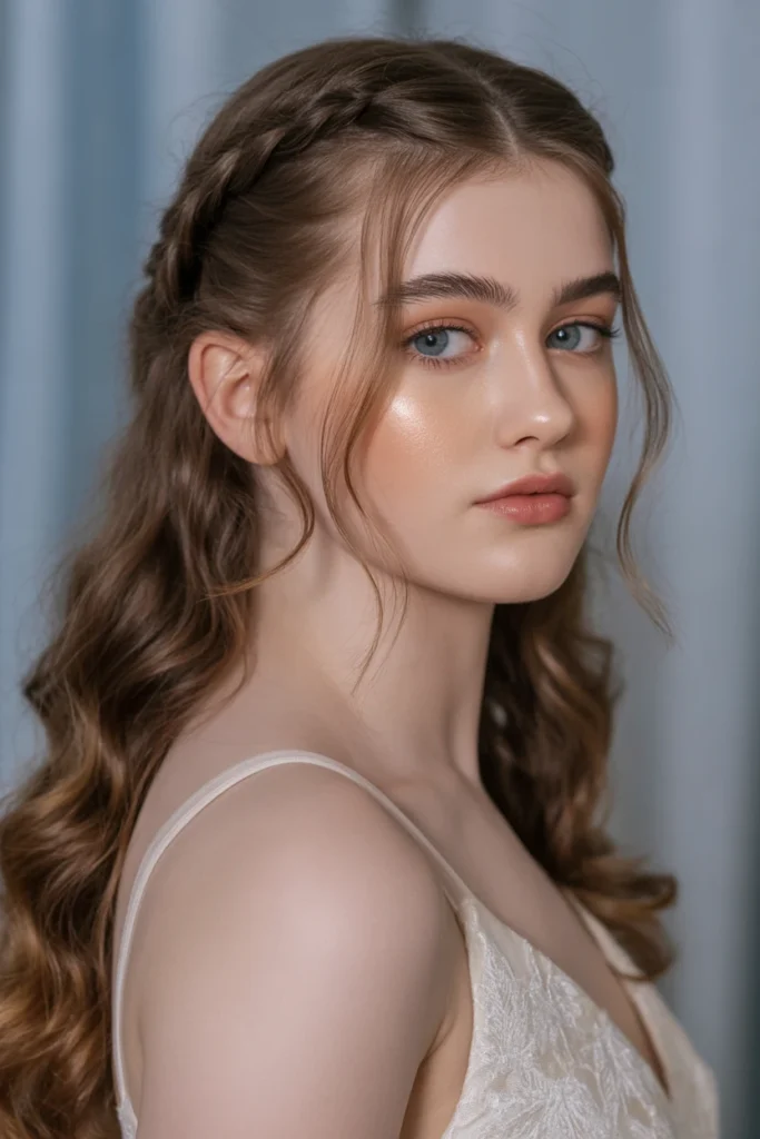 Half-Up Braided Style