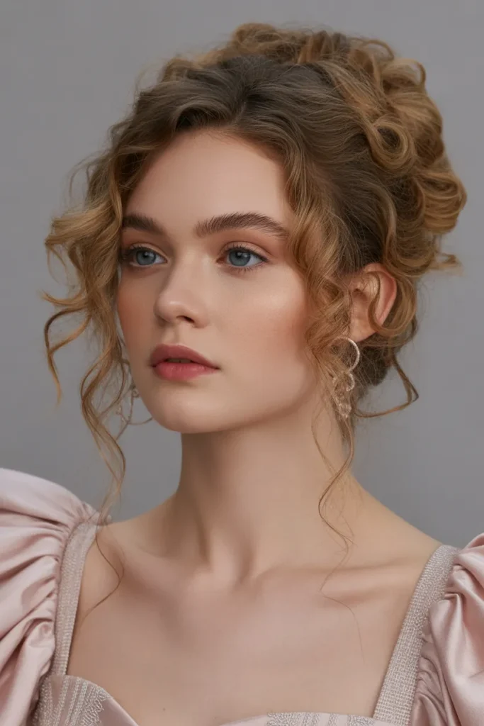 Half-Up Curly Crown