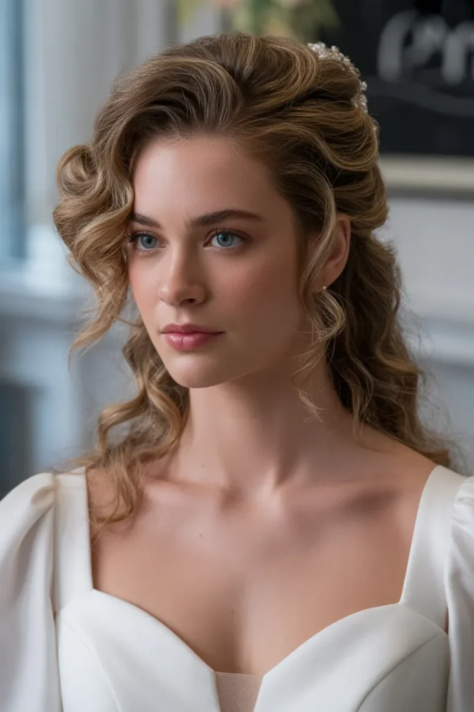 Half-Up Half-Down Curls