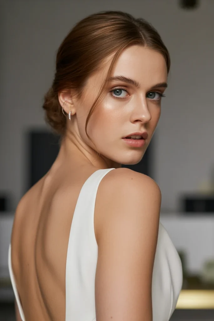 Half-Up Minimalist Style