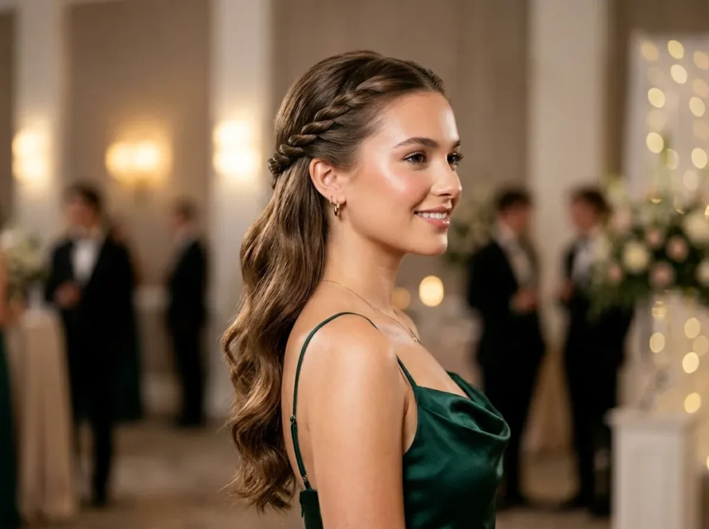 Half Up Rope Braid Style
