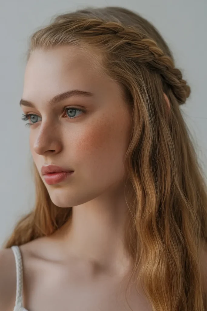 Half-Up Twisted Crown