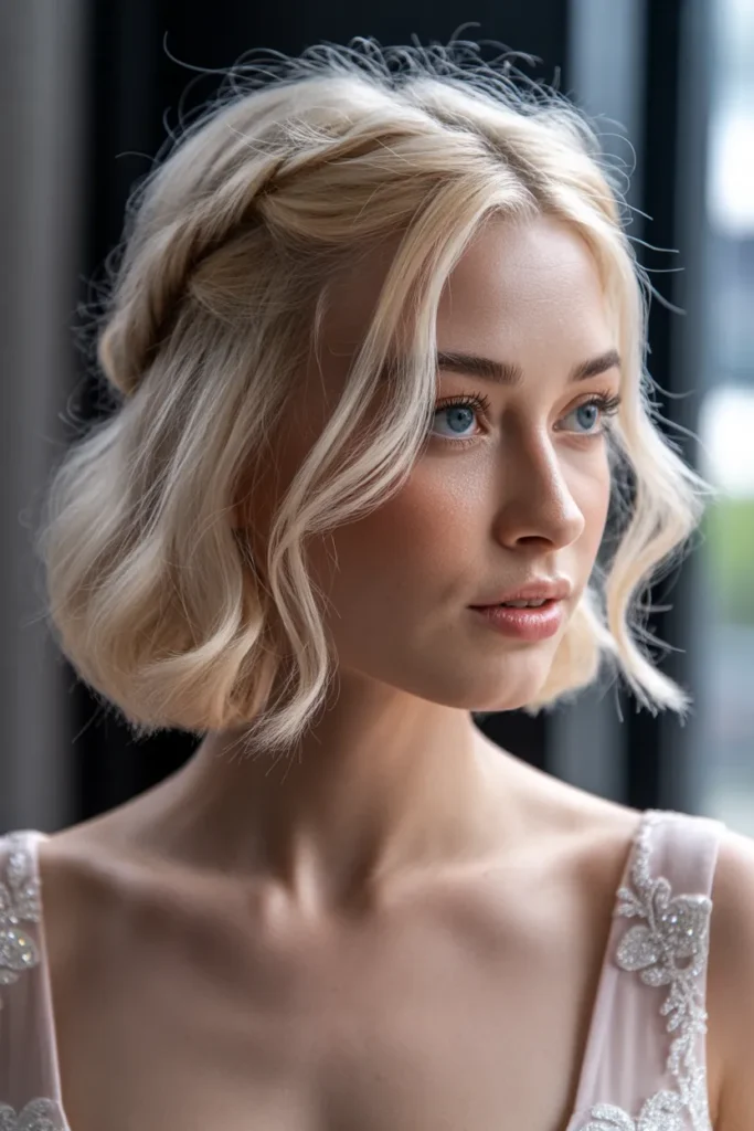 Half-Up Twisted Crown