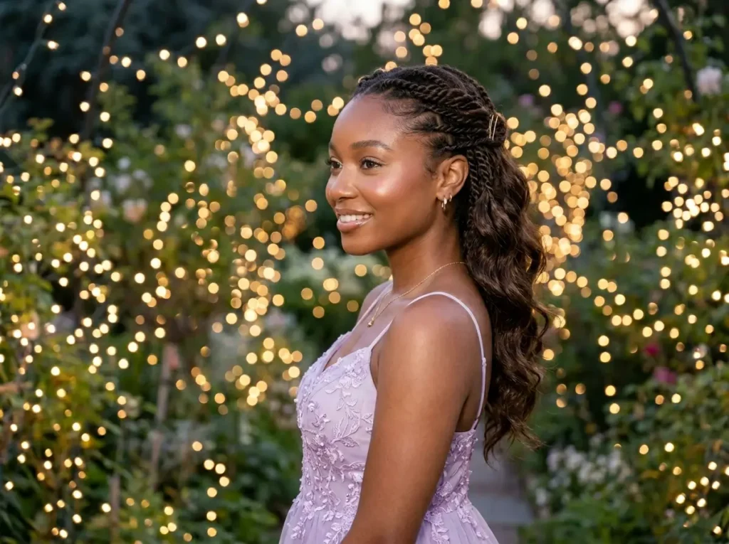 Half Up with Mini Twists