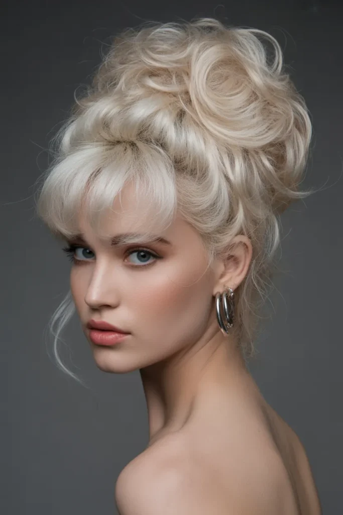 High Bun with Volume