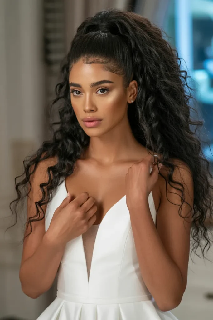 High Ponytail with Volume