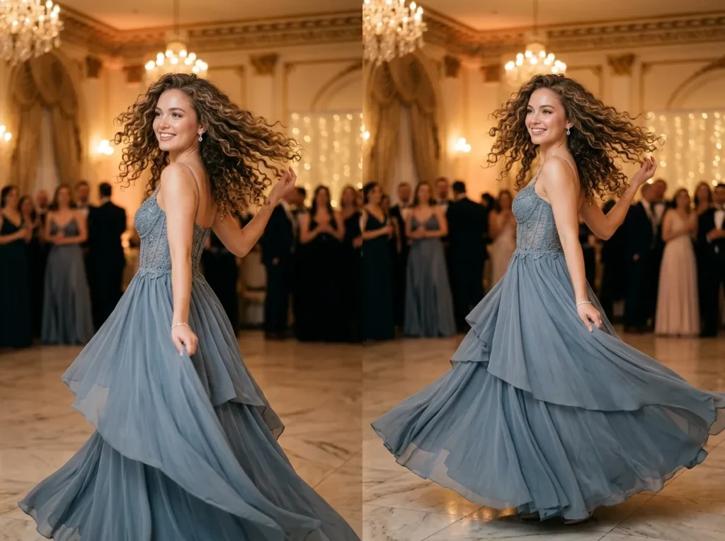 Layered Curly Hair with Bounce