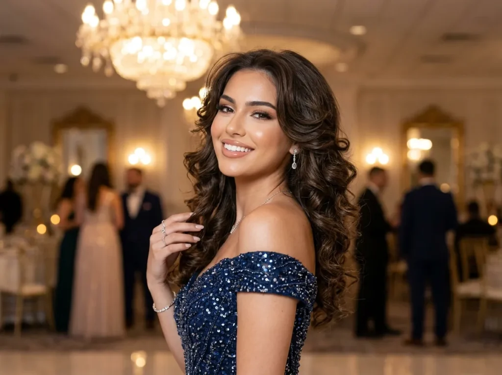 Layered Hair with Soft Curls