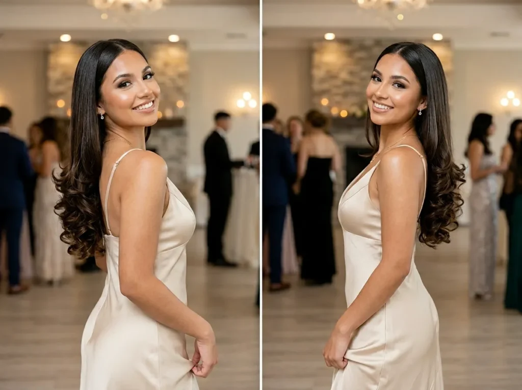 Layered Hair with Soft Ends Curl
