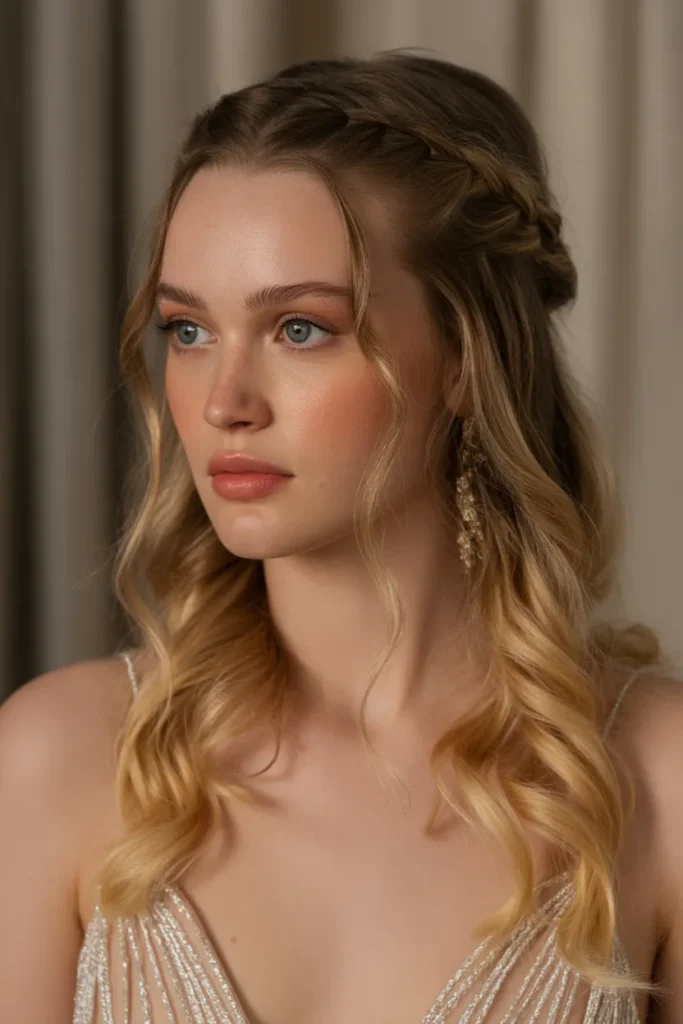 Loose Braided Half-Up