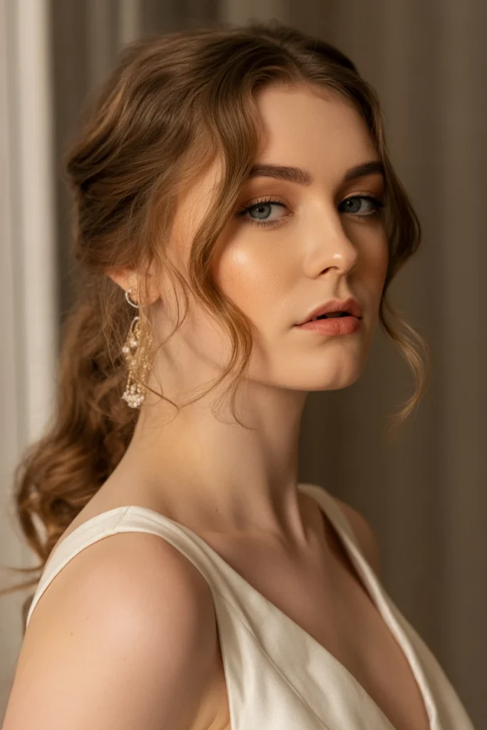 Loose Half-Up Ponytail