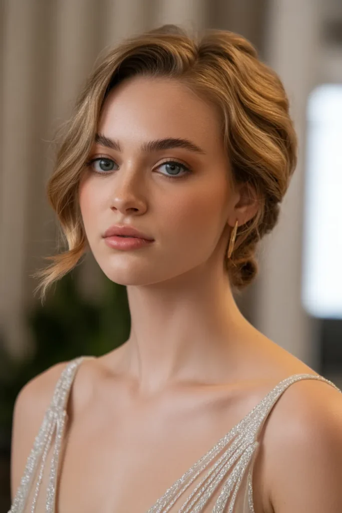 Loose Low Pony for Short Hair