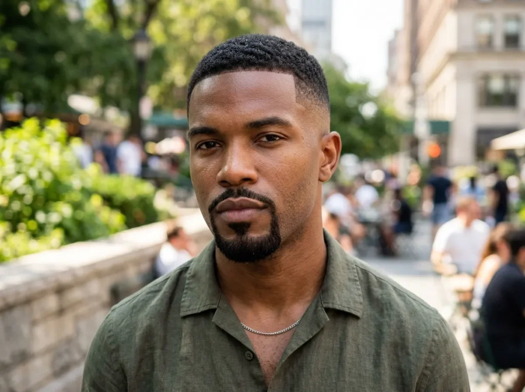 Low Fade with Goatee