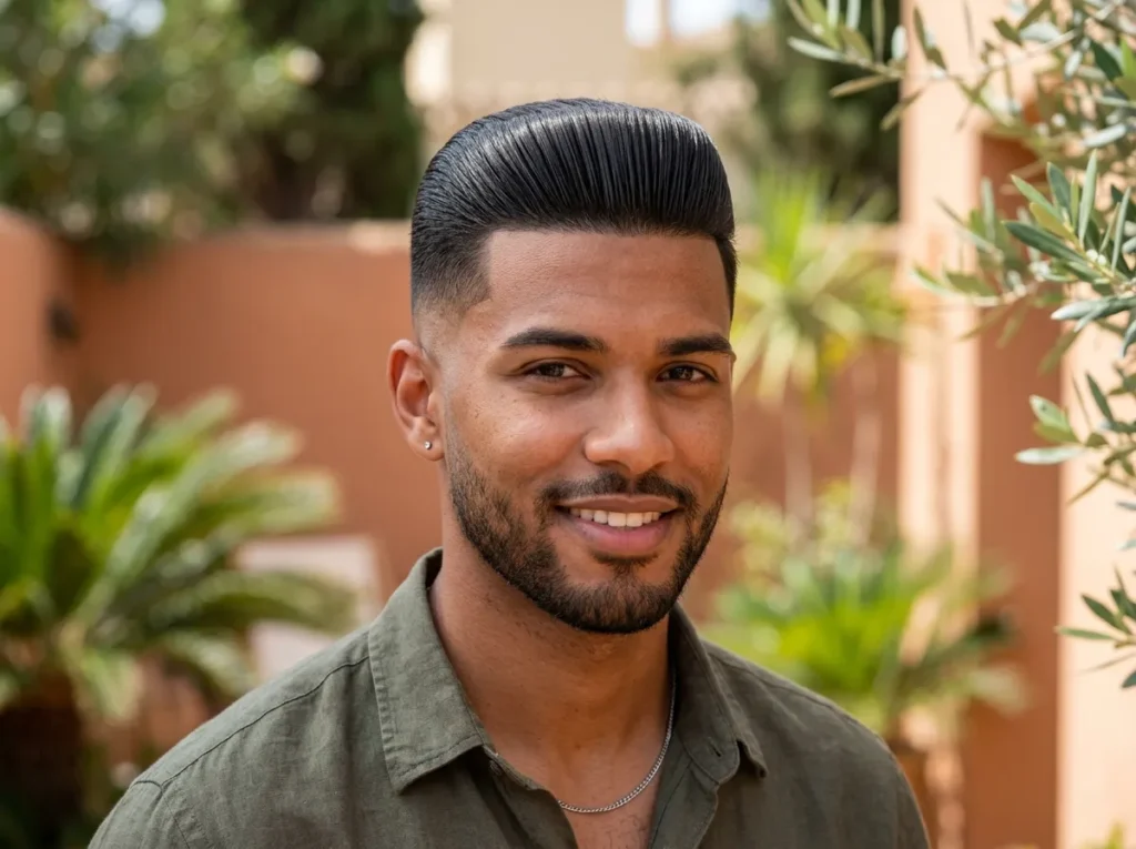 Low Fade with Straight Top