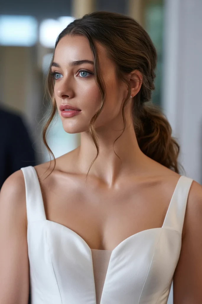 Low Ponytail with Soft Waves