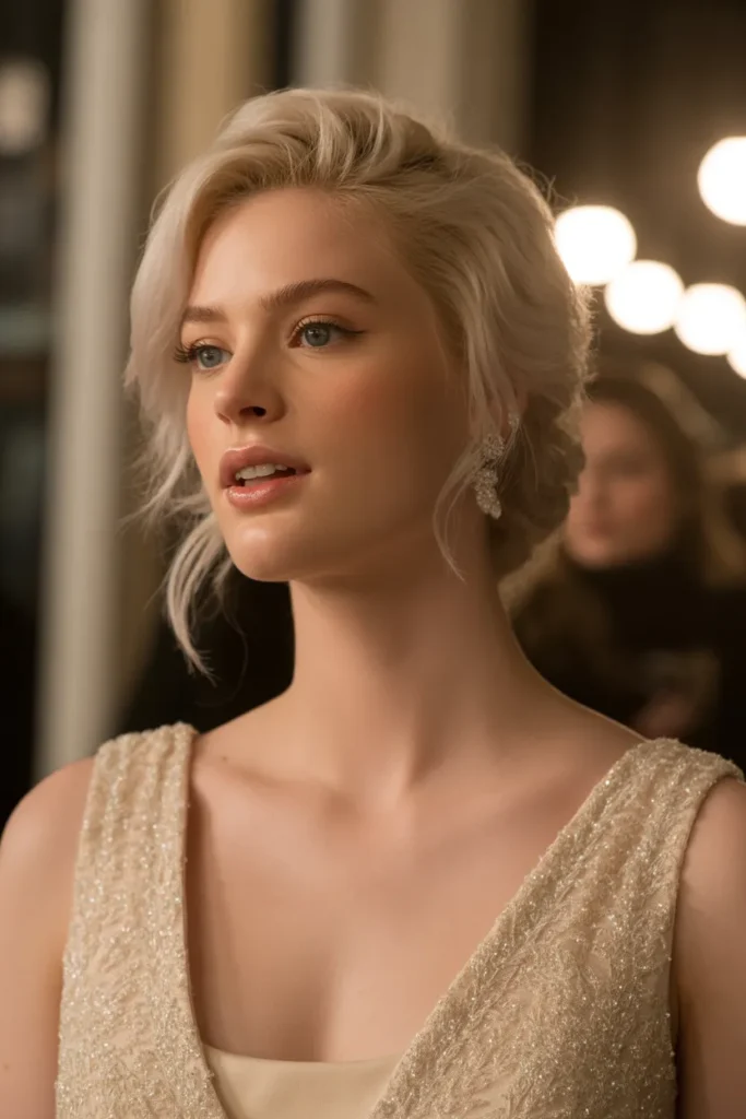 Low Twisted Short Updo