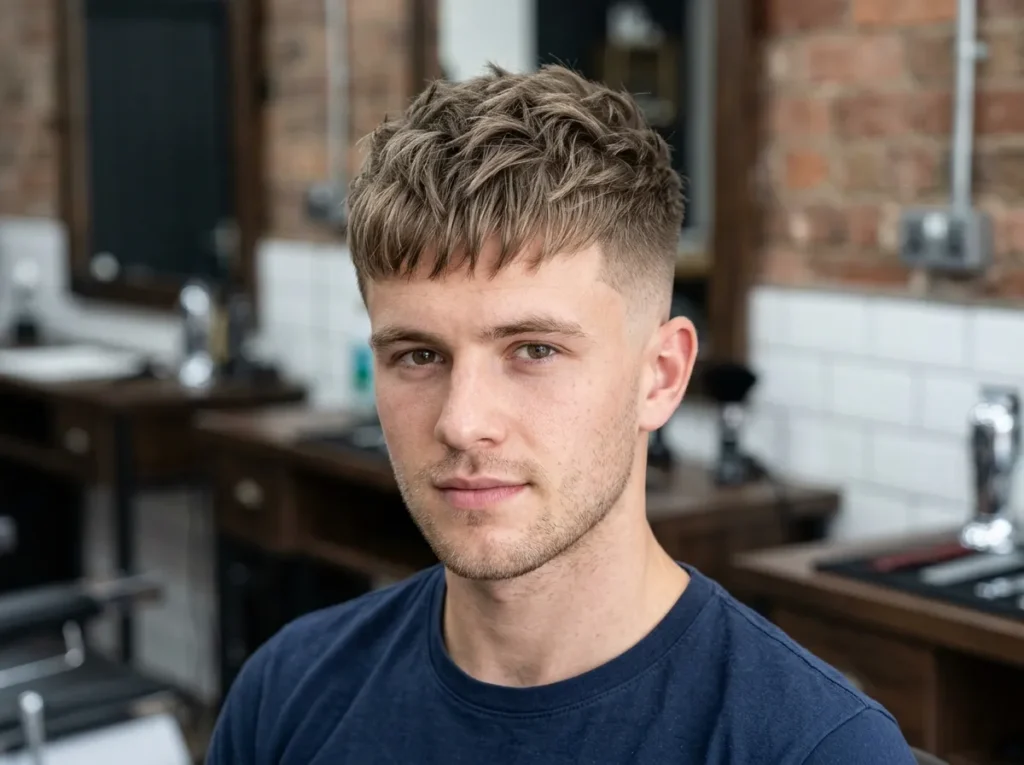 Mid Fade Textured Crop