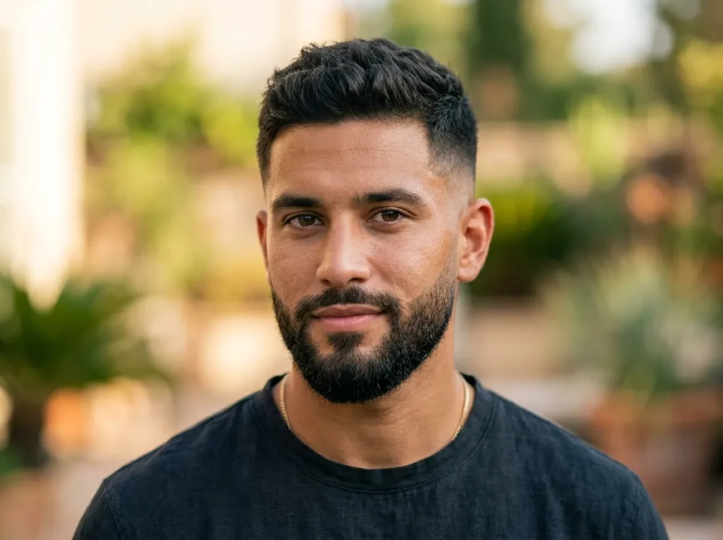 Mid Fade with Tapered Beard