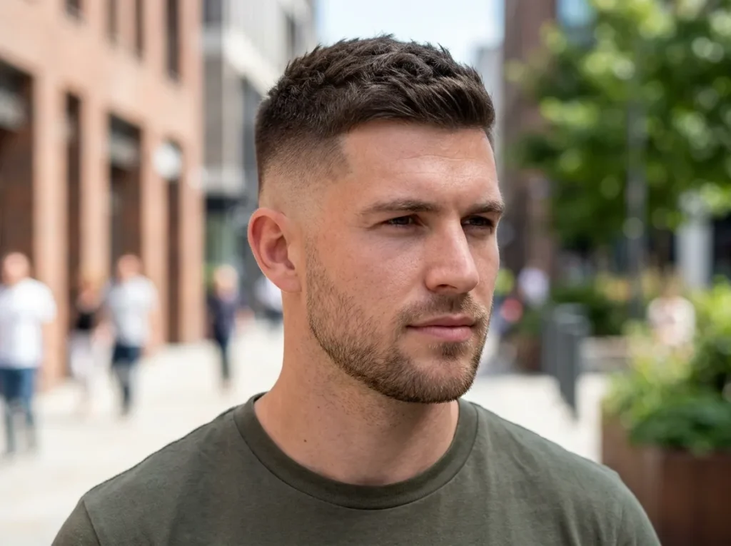 Mid Skin Fade with Stubble