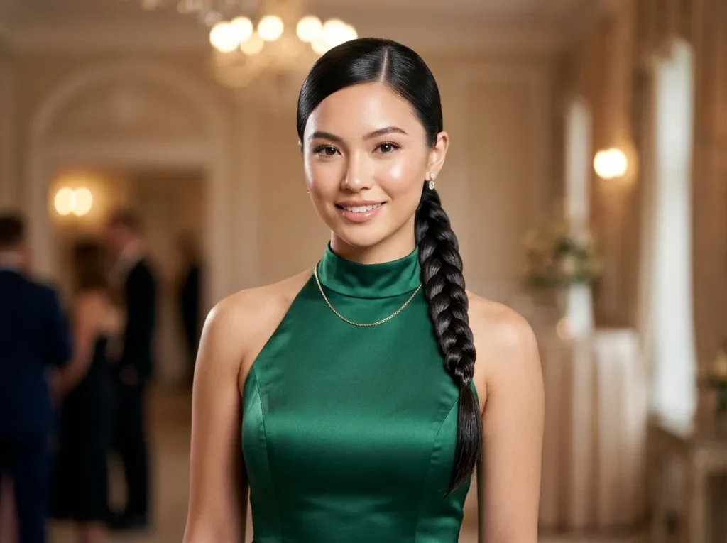 Minimal Side Braid with Sleek Finish
