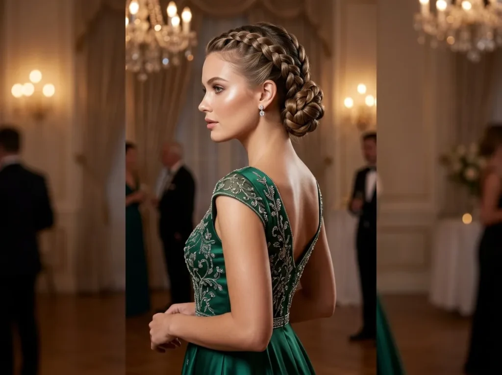 Multi French Braid Updo