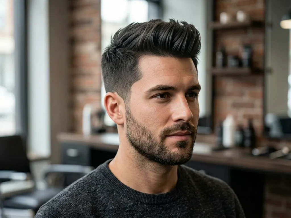 Short Quiff with Matte Finish