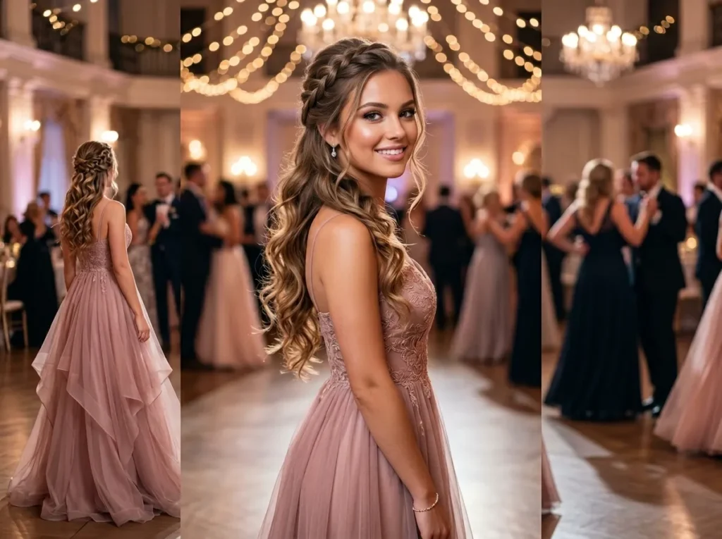 Side Braid Half Up