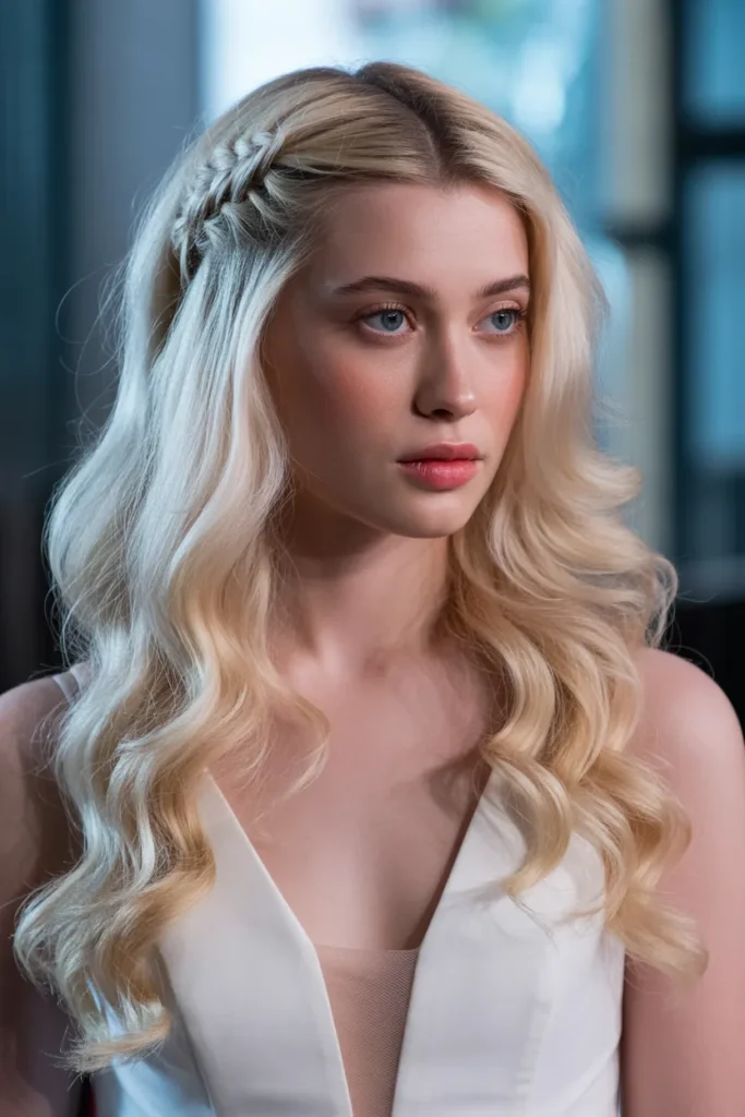 Side Waterfall Braid with Volume