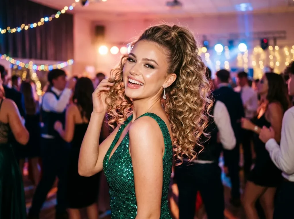 Simple Curly Ponytail