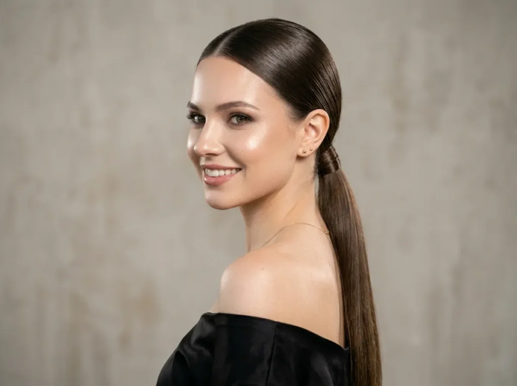 Sleek Low Ponytail