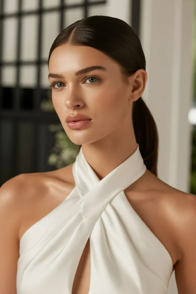 Slicked Back Ponytail