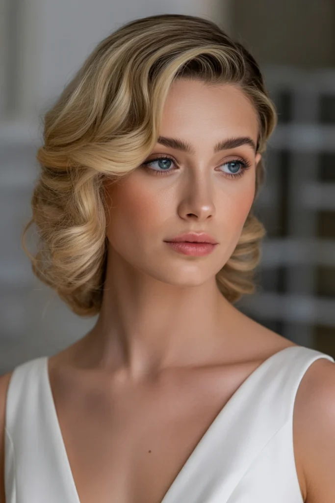 Soft Glam Half-Up Waves