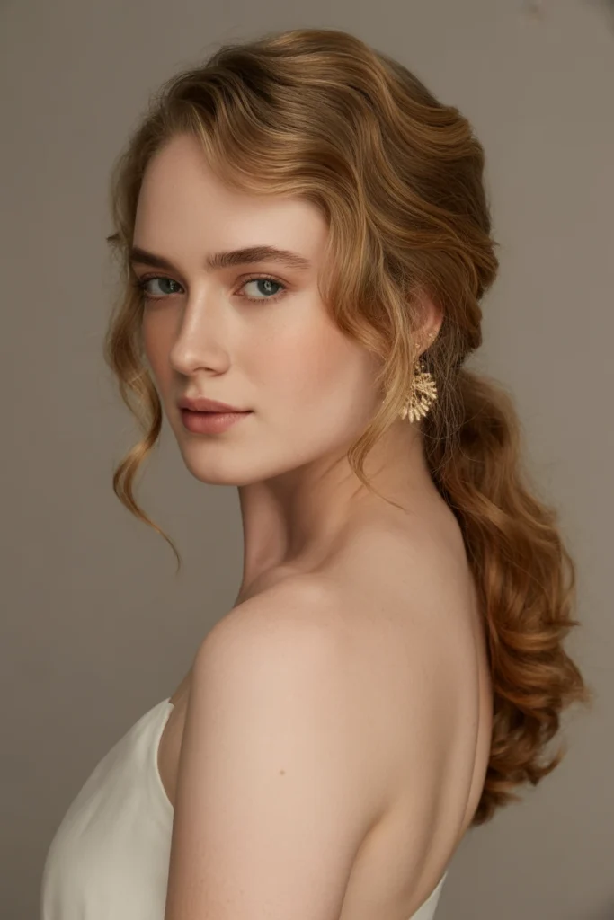 Soft Ponytail with Waves