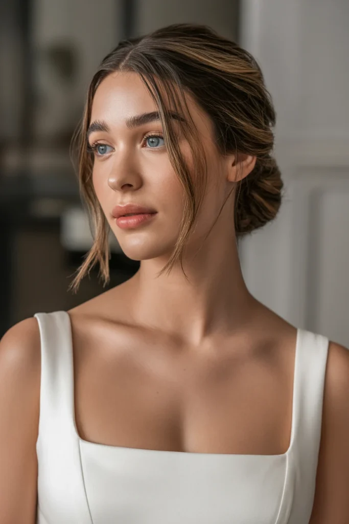 Soft Textured Low Bun