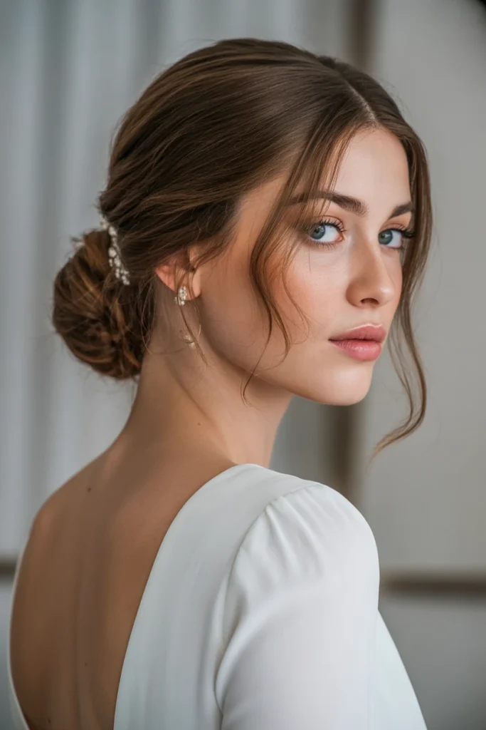 Soft Textured Low Bun