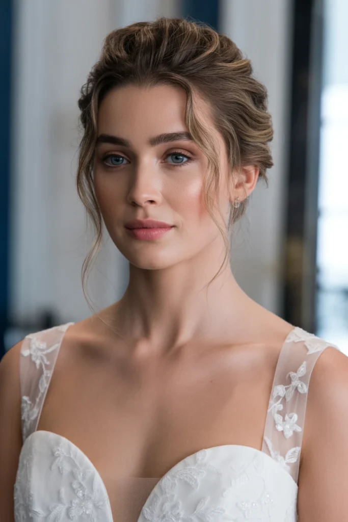 Textured Bridal Updo