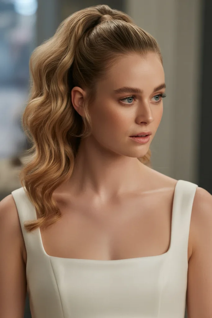 Textured High Ponytail