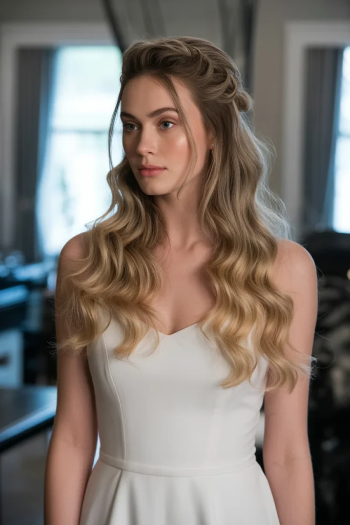 Twisted Half-Up Style