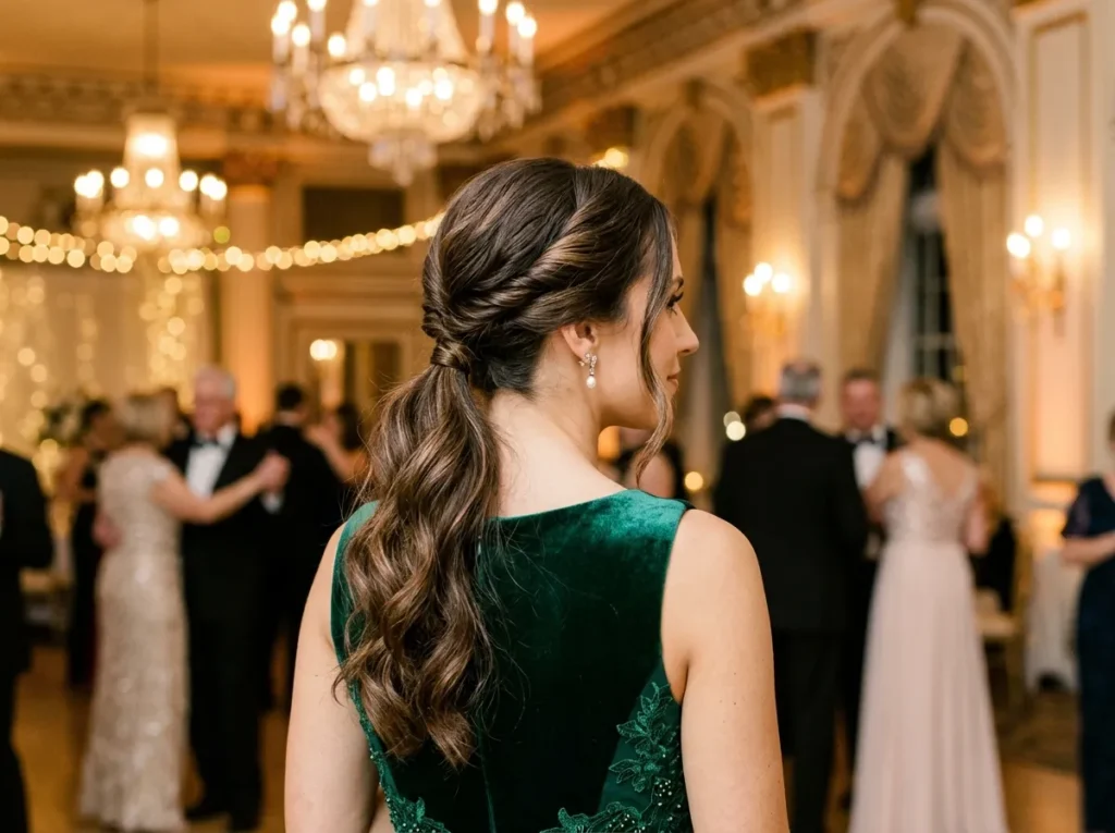 Twisted Low Ponytail